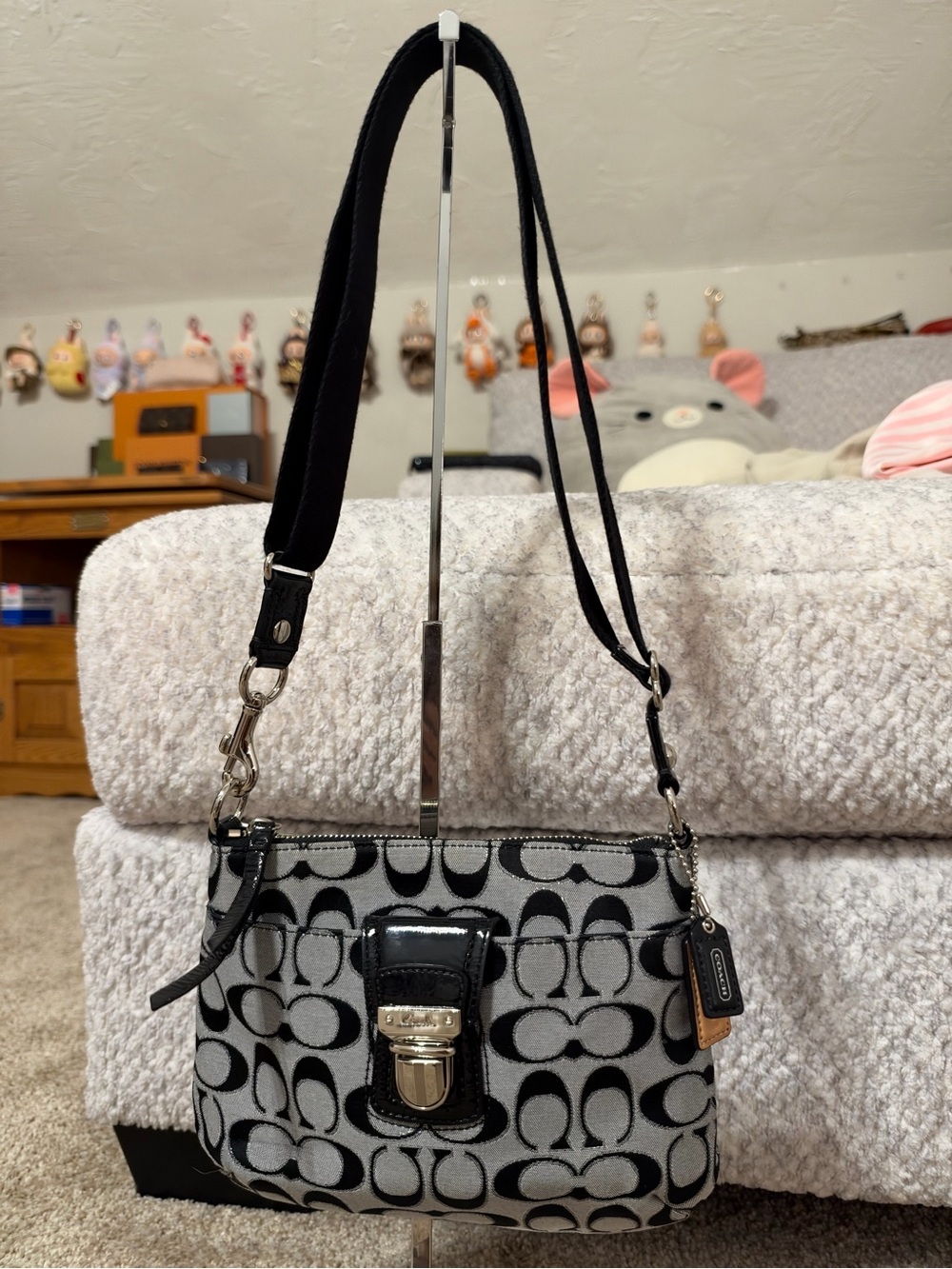 Coach Legacy Signature Op Art Swingpack Crossbody Bag